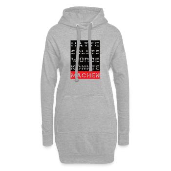 Machen - Hoodie-Kleid - Grau meliert - Vorne