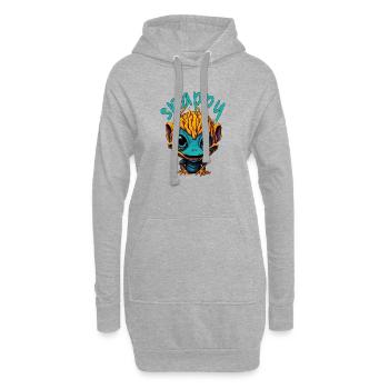 Alien vif - Sweat-shirt à capuche long Femme - gris chiné - Devant