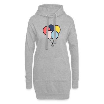 BALL. JAHRESTAG. ALLES GUTE ZUM GEBURTSTAG - Hoodie-Kleid - Grau meliert - Vorne