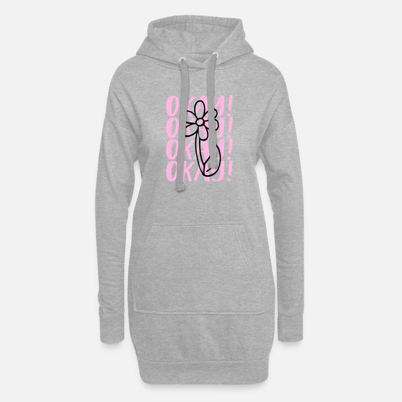 Statement Design - Hoodie Dress - heather grey
