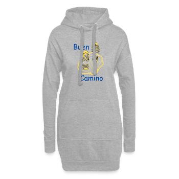 Buen Camino shoes - Hoodie-Kleid - Grau meliert - Vorne