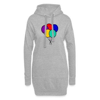 100. 100 ANS. 100e ANNIVERSAIRE. ANNIVERSAIRE 100  - Sweat-shirt à capuche long Femme - gris chiné - Devant