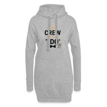 Crew before ‘I Do’ – JGA Crew Shirt  - Hoodie-Kleid - Grau meliert - Vorne