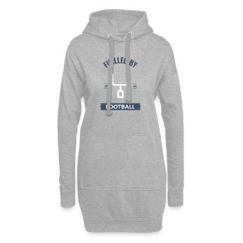 Angetrieben vom Fußball 2026 - Hoodie-Kleid - Grau meliert - Vorne
