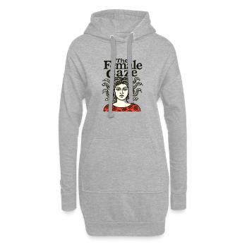 Der weibliche Blick Medusa - Hoodie-Kleid - Grau meliert - Vorne