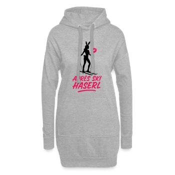 Après Ski Bunny Skiing Winter Party Holiday - Sweat-shirt à capuche long Femme - gris chiné - Devant