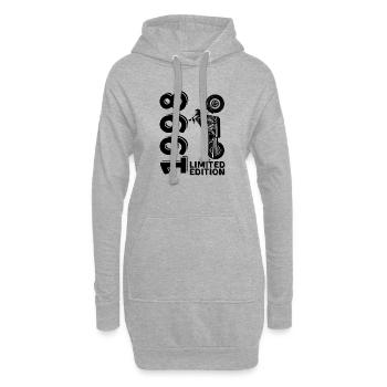 1998 Limited Edition Biker Vintage - Sweat-shirt à capuche long Femme - gris chiné - Devant