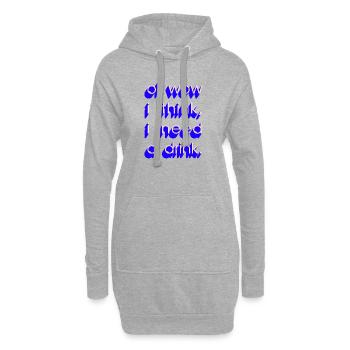 J’ai besoin d’un verre - Sweat-shirt à capuche long Femme - gris chiné - Devant