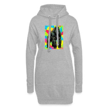 Gorilla - Hoodie-Kleid - Grau meliert - Vorne