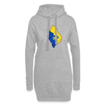 Stolz auf Zandvoort - Hoodie-Kleid - Grau meliert - Vorne