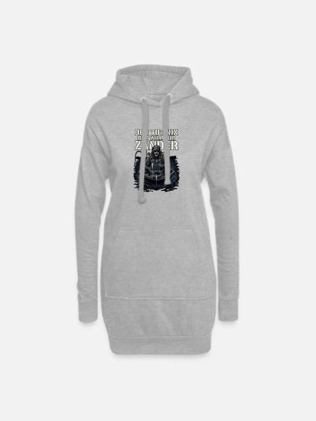 Zander Angler - Hoodie-Kleid - Grau meliert