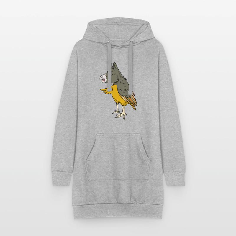 Esel oder Adler oder Vogel Eselvogel Hoodie-Kleid