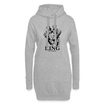 Canard de Nouvelle-Écosse Tolling Retriever King Dogs Dog - Sweat-shirt à capuche long Femme - gris chiné - Devant