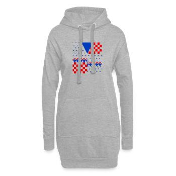 kononowicz / kononowicza Konon sweter geometryczny - Hoodie-Kleid - Grau meliert - Vorne