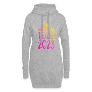 Apres Ski 2023 - Hoodie-Kleid - Grau meliert - Vorne