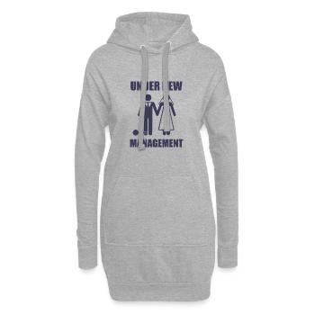 Sous une nouvelle direction - Sweat-shirt à capuche long Femme - gris chiné - Devant