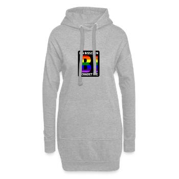 Ein bisschen Bi schadet nie - Hoodie-Kleid - Grau meliert - Vorne