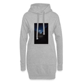 Leuchtturm - Hoodie-Kleid - Grau meliert - Vorne