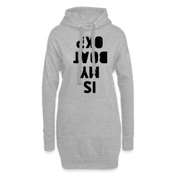 Is My Boat Okay Captain Sailing Sailboat Sailing S - Hoodie-Kleid - Grau meliert - Vorne