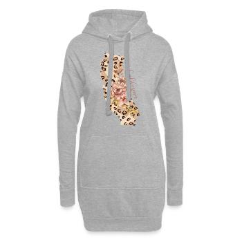 Kalifornien Leopard Staat Kalifornien - Hoodie-Kleid - Grau meliert - Vorne