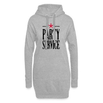 Partyservice / Party service (2c) - Hoodie-Kleid - Grau meliert - Vorne