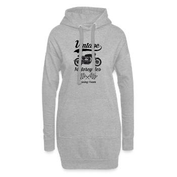vintage motorcycles team 07 - Sweat-shirt à capuche long Femme - gris chiné - Devant