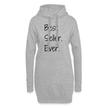 Vendeur / Vendeuse / Magasin / Métier / Job - Sweat-shirt à capuche long Femme - gris chiné - Devant