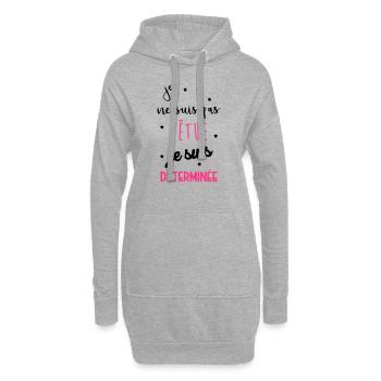 Je ne suis pas têtue... Drôle Déterminée Caractère - Sweat-shirt à capuche long Femme - gris chiné - Devant
