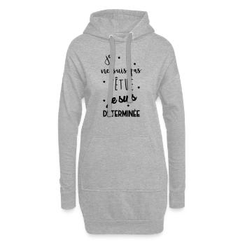 Je ne suis pas têtue... Drôle Déterminée Caractère - Sweat-shirt à capuche long Femme - gris chiné - Devant