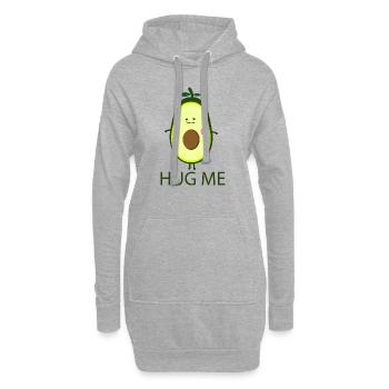 Hug me - Avocado - Sweat-shirt à capuche long Femme - gris chiné - Devant