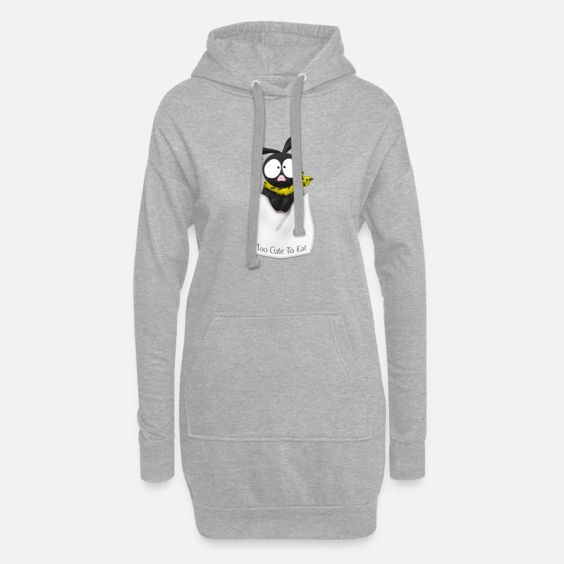 P-Chan Ranma Schweinetasche - Hoodie-Kleid - Grau meliert