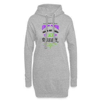 Cadeau d’anniversaire de la sagesse du grand-père - Sweat-shirt à capuche long Femme - gris chiné - Devant