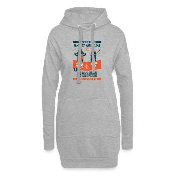 Fantasy wrestling - Sweat-shirt à capuche long Femme - gris chiné - Devant