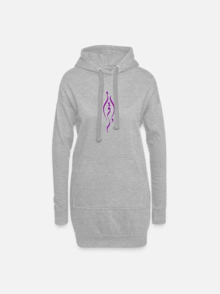 Iqra´a - Hoodie-Kleid - Grau meliert