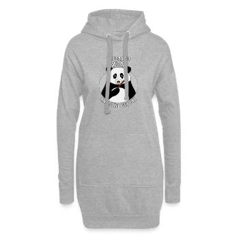 Vous pouvez devenir végétalien tout en grossissant - Sweat-shirt à capuche long Femme - gris chiné - Devant
