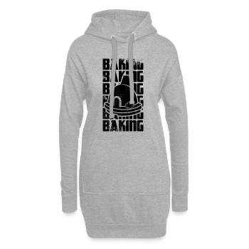 Cuire - Sweat-shirt à capuche long Femme - gris chiné - Devant