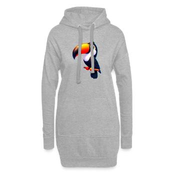 Tukan - Hoodie-Kleid - Grau meliert - Vorne