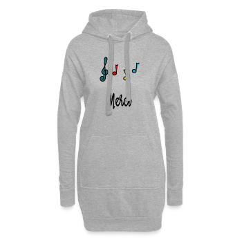 MERCI. MAÎTRESSE. MAÎTRE. MERCI MAÎTRESSE - Sweat-shirt à capuche long Femme - gris chiné - Devant