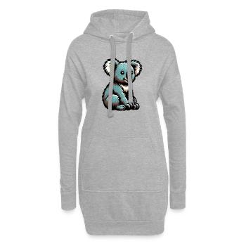 Koala - Hoodie-Kleid - Grau meliert - Vorne