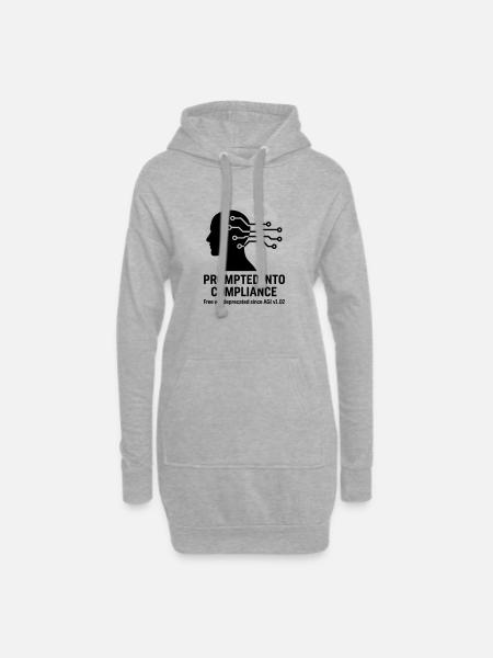 Remember the Basilisk - Hoodie Dress - heather grey