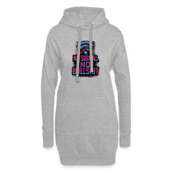 Offline Warrior - Hoodie-Kleid - Grau meliert - Vorne