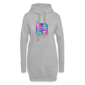 Conception de la MDMA - Sweat-shirt à capuche long Femme - gris chiné - Devant
