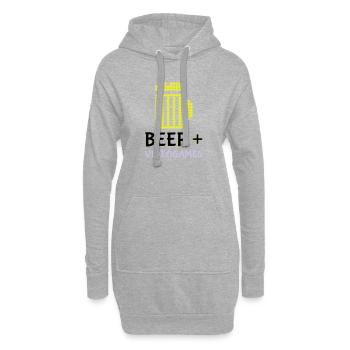 Jeux vidéo Pixel Beer - Sweat-shirt à capuche long Femme - gris chiné - Devant
