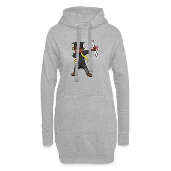 Diplômés de la classe de diplômés 2026 d’Afro Dabbing Kid - Sweat-shirt à capuche long Femme - gris chiné - Devant