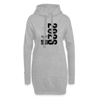 Tennis Meister Edition 2026 n schwarz - Hoodie-Kleid - Grau meliert - Vorne