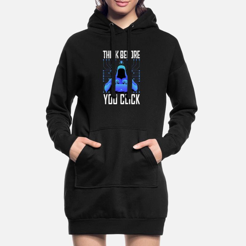 Hacker Hacking Programmer Linux Cybersecurity Data Hoodie Dress
