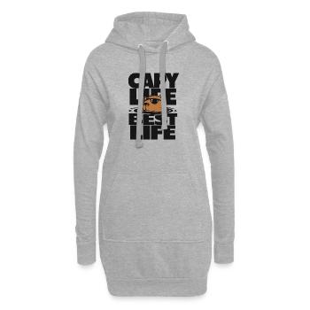 Capy Life Best Life Capybara - Hoodie-Kleid - Grau meliert - Vorne