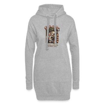 Zander Angler Shibuya Harajuku - Hoodie-Kleid - Grau meliert - Vorne