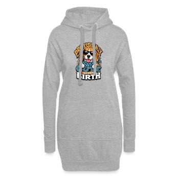 Beagle - Hoodie-Kleid - Grau meliert - Vorne