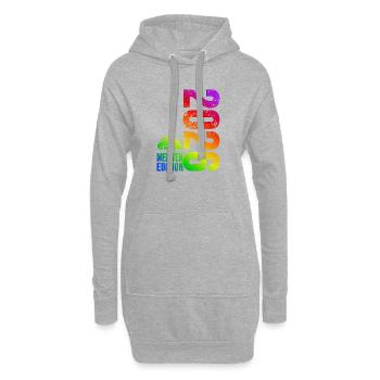 Volleyball Master Shirt 2026, rainbow bag - Hoodie Dress - heather grey - Front